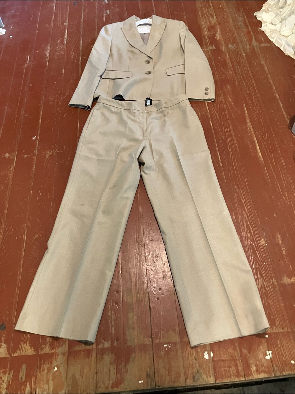 Kasper Light Beige Men's Dress Pants